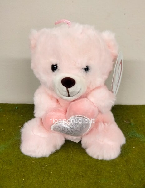 Orsetto rosa con cuore